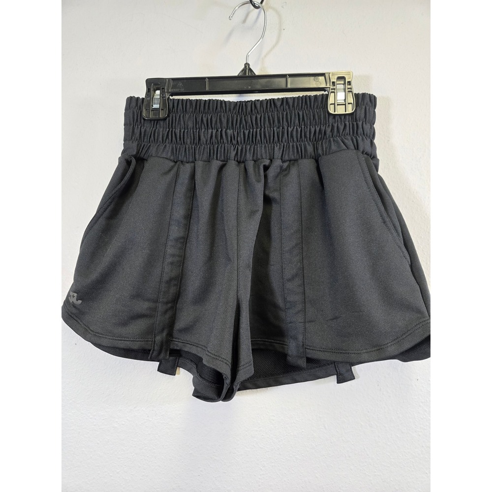 Jo+Jax Jenna Johnson Black High Waist Smocked Athletic Dance Shorts XS